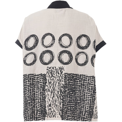 Gozzip Woman GNynne Waistcoat Waistcoat Sand/Black printed