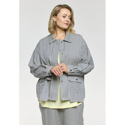 Gozzip Woman GPernille Jacket Jacket Blue/White stripe