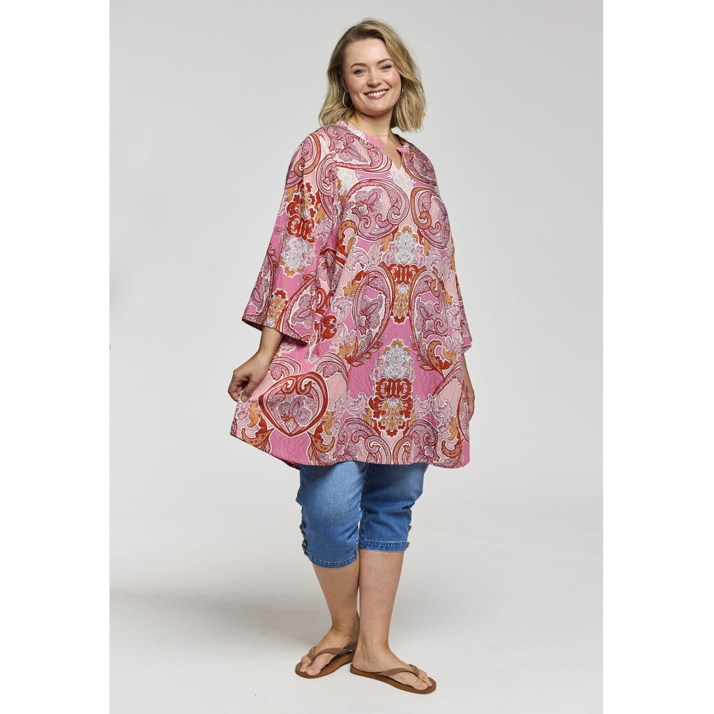 Gozzip Woman GSkuld Tunic Tunic Red mix print