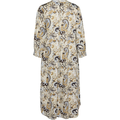 Gozzip Woman GValdis Dress Dress Sand with blue print