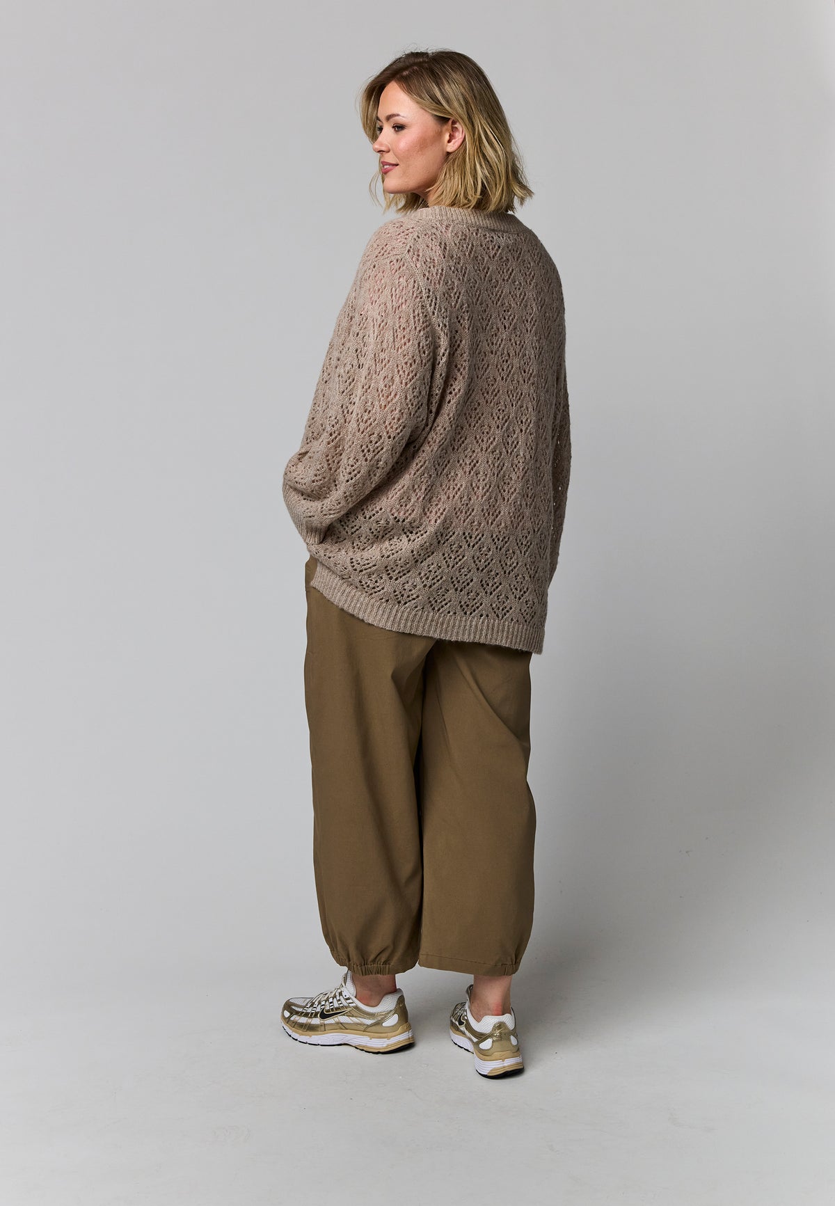 Gozzip Woman GVilda knit cardigan Cardigan Sand