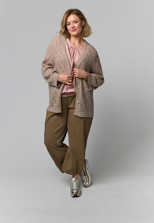 Gozzip Woman GVilda knit cardigan Cardigan Sand