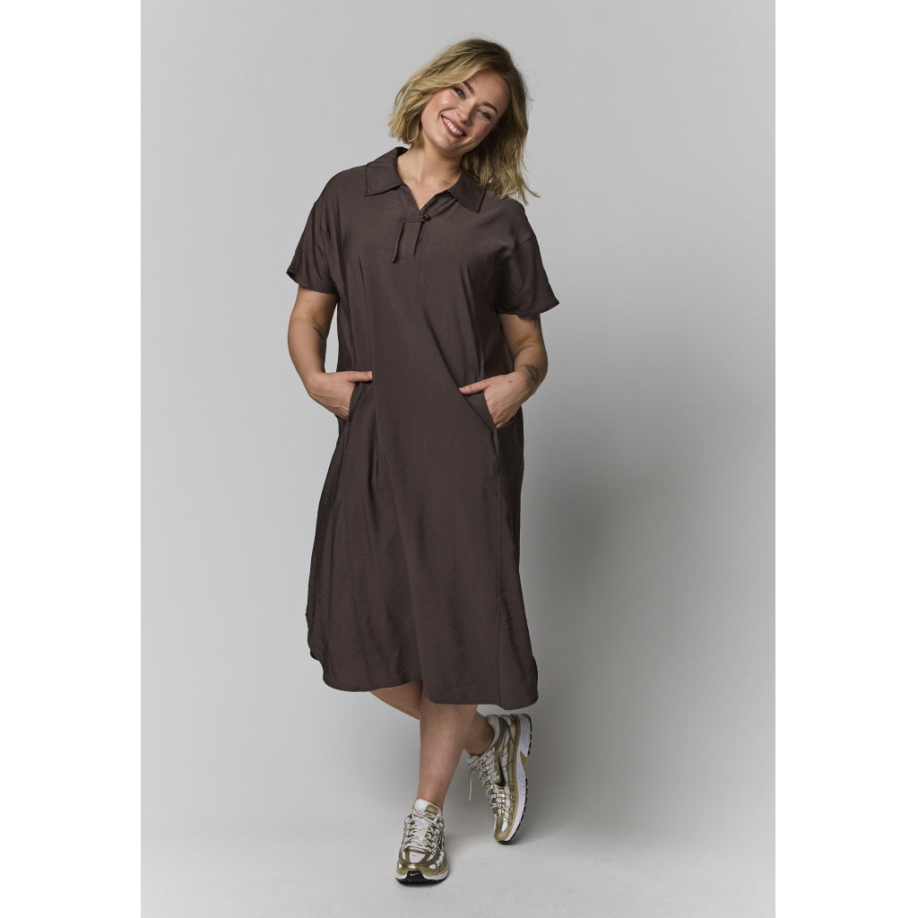 Gozzip Woman GViona Dress Dress Brown