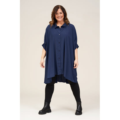 Gozzip Woman Gerda Oversize shirt Tunic Oversize shirt tunic Blue