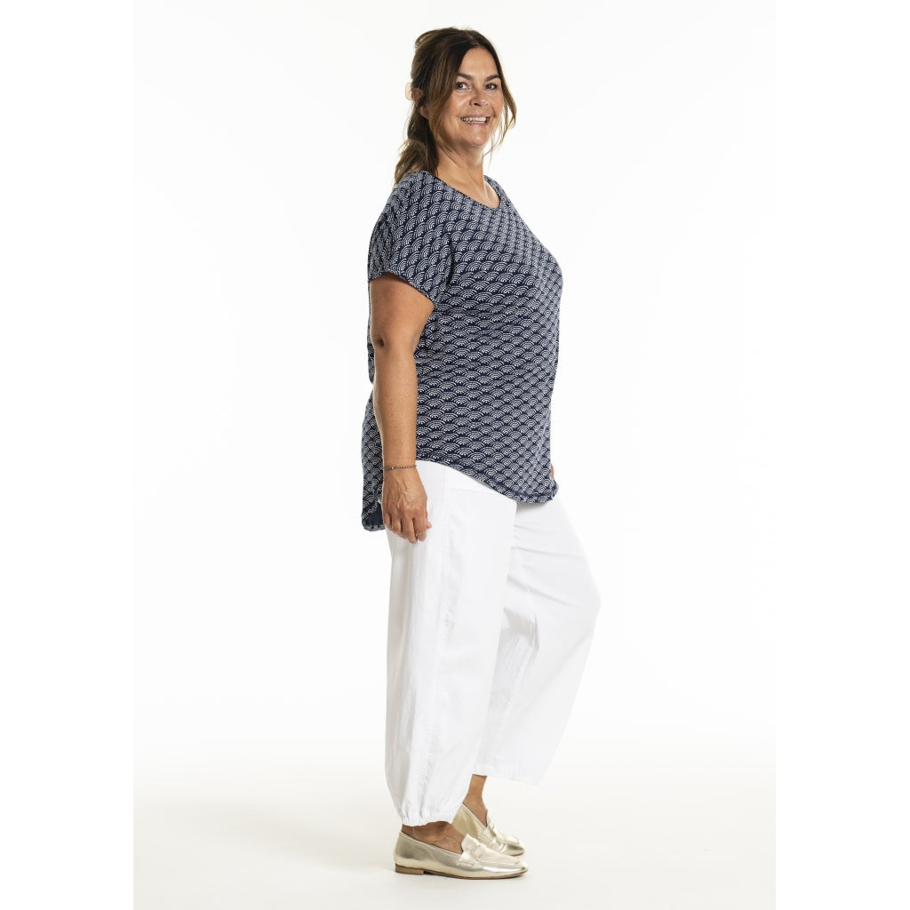 Gozzip Woman Gitte T-shirt with print T-Shirt Navy Print