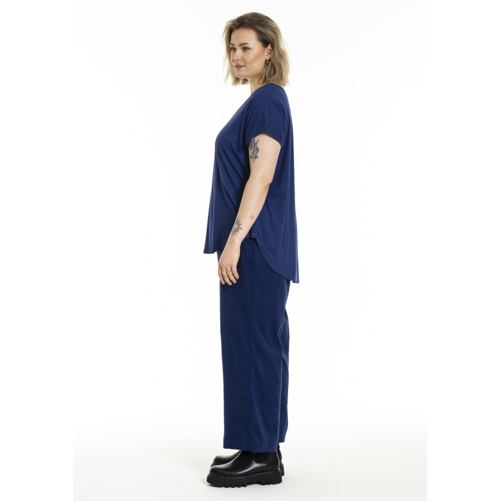 Gozzip Woman Gitte T-shirt with print T-Shirt Blue