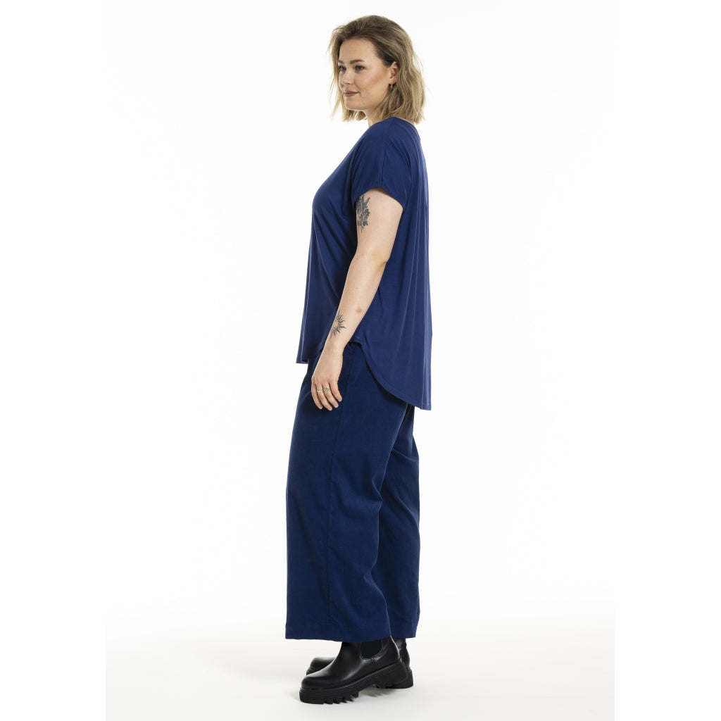 Gozzip Woman Gitte T-shirt with print T-Shirt Blue