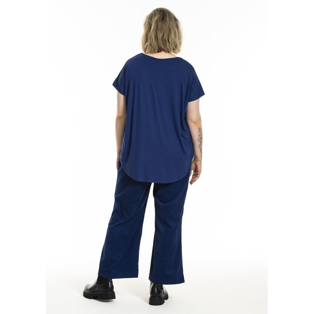 Gozzip Woman Gitte T-shirt with print T-Shirt Blue
