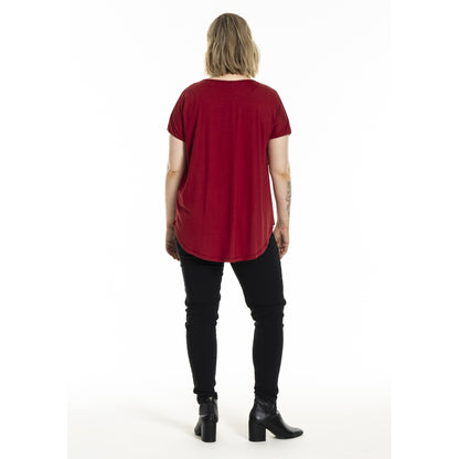 Gozzip Woman Gitte T-shirt with print T-Shirt Scarlet