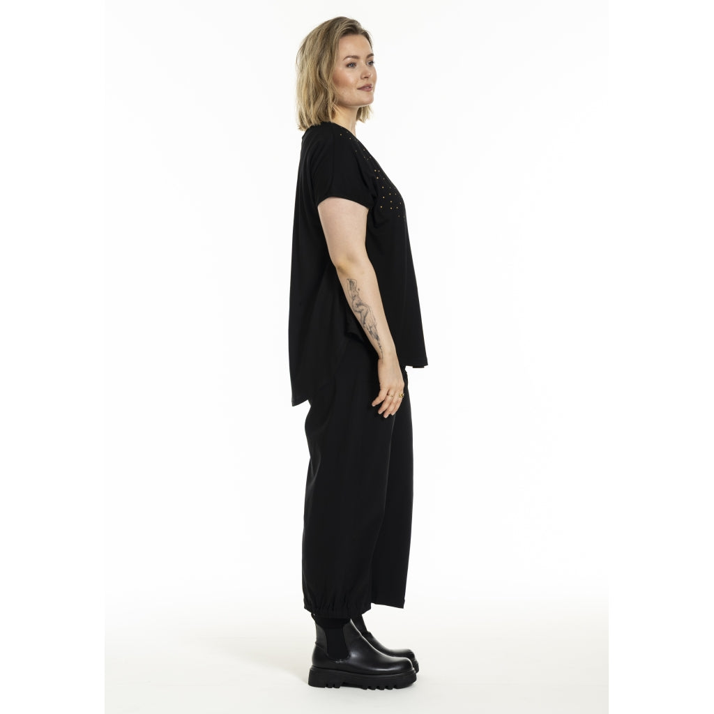 Gozzip Woman Gitte T-shirt with print T-Shirt Black