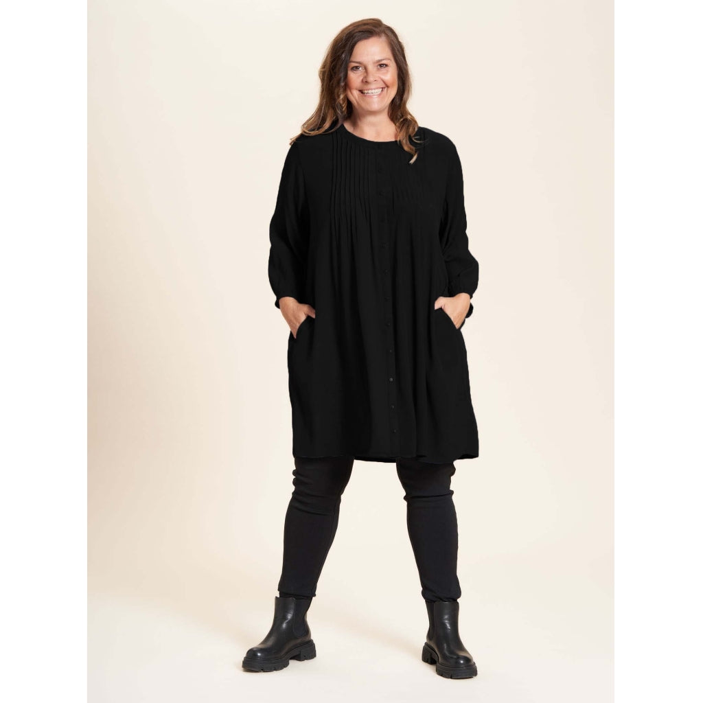 Gozzip Woman Johanne Shirt Tunic Shirt Tunic Black