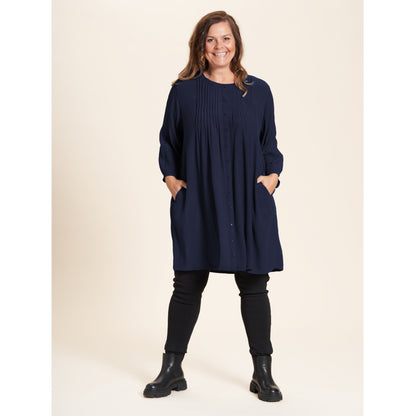 Gozzip Woman Johanne Shirt Tunic Shirt Tunic Navy